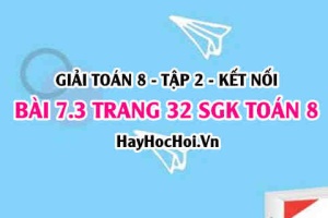 Bài 7.3 trang 32 Toán 8 Tập 2 Kết nối tri thức